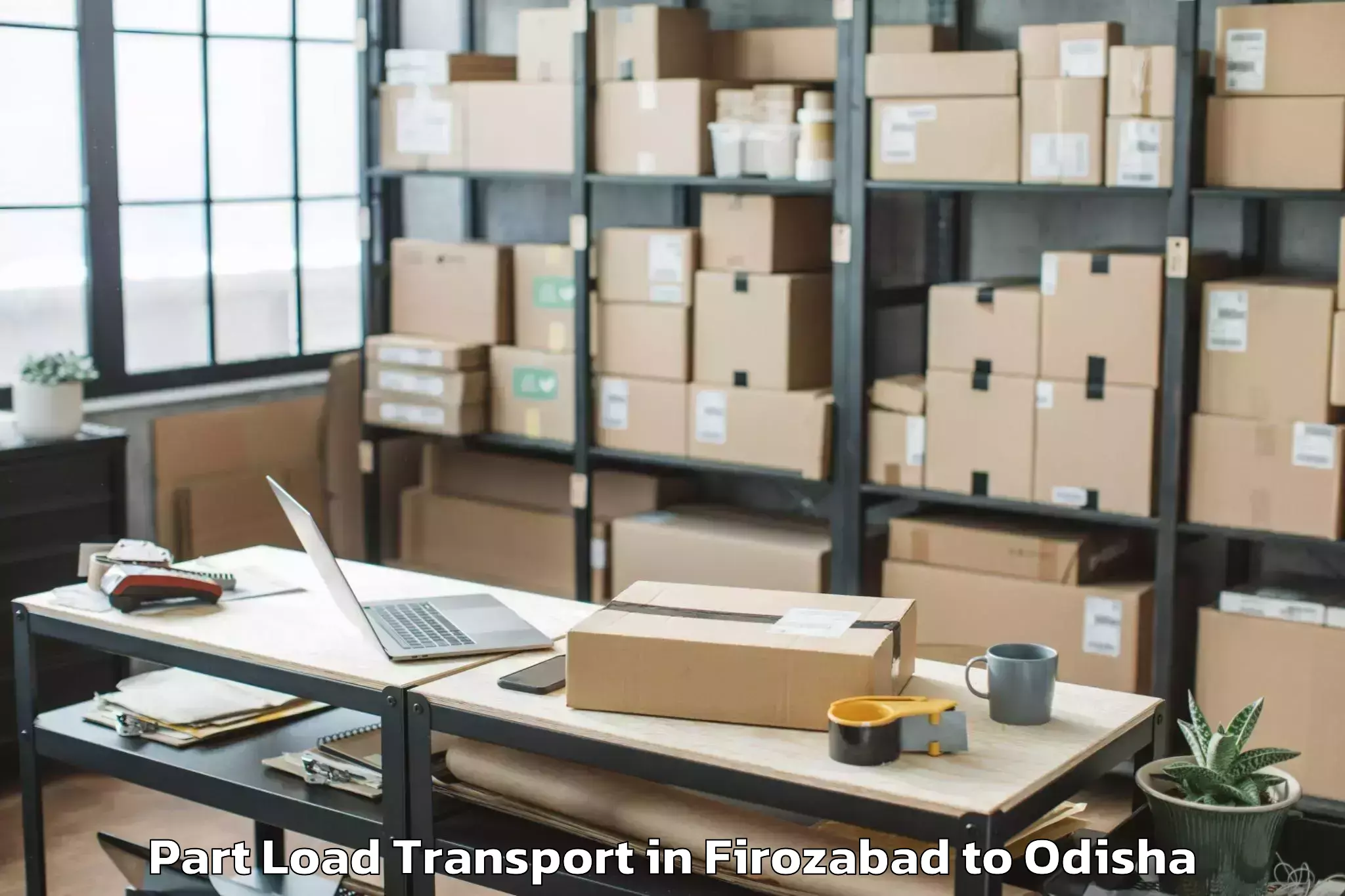 Reliable Firozabad to Kakatpur Part Load Transport